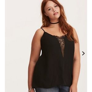 BNWT Torrid Size 5X Lace Inset Cami Top